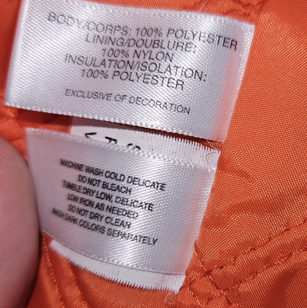 Cutter & Buck Orange Vest Sleeveless Jacket Full Zip-Up Women's XL Extra Large - Picture 10 of 14